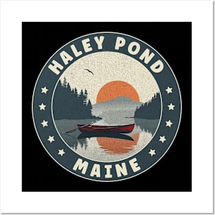 Haley Pond Maine Sunset Posters and Art